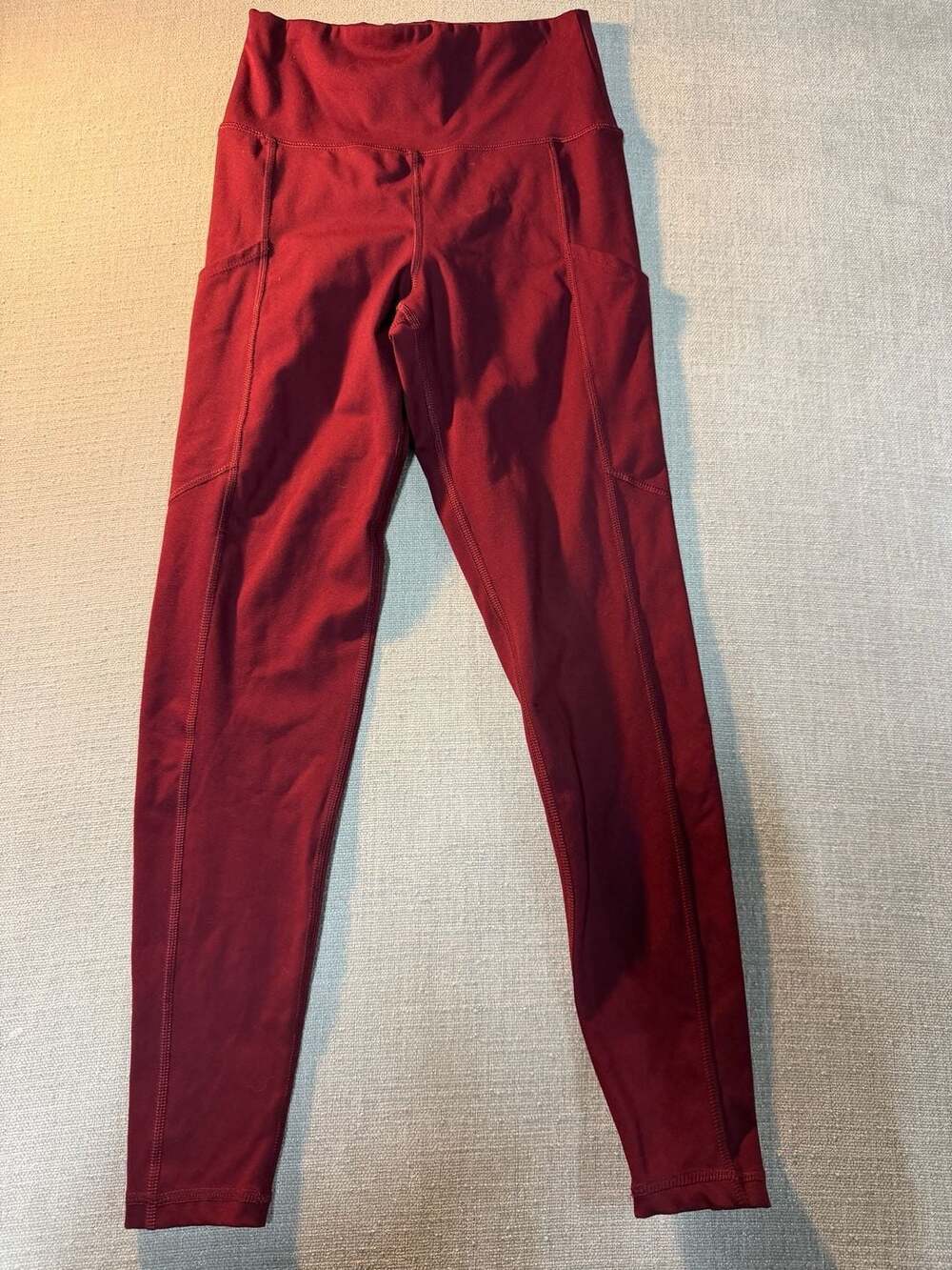American Eagle The Everything Pocket Legging in Dark Red